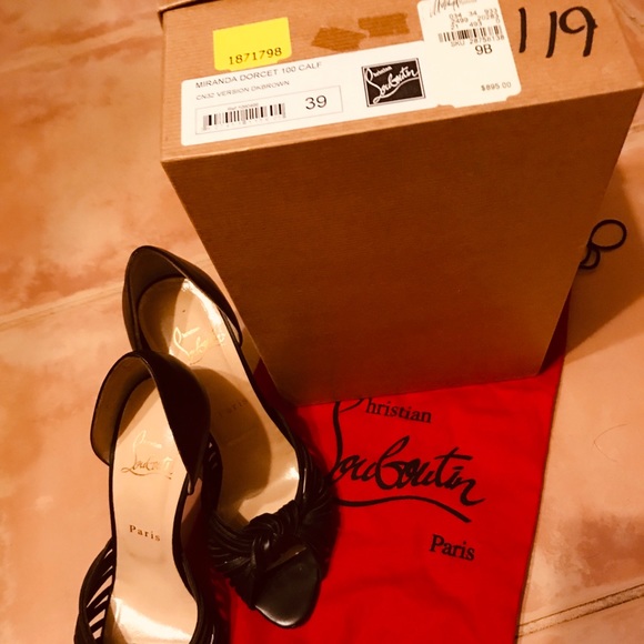Size 39 brown genuine Christian Louboutin heels. - Picture 4 of 5